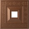 Ekena Millwork Eris Ceiling Medallion (Canopies up to 9 7/8"), 18"W x 18"H x 3 1/2"ID x 1 1/8"P, Polished Copper CM18ERPOS - alternate 1